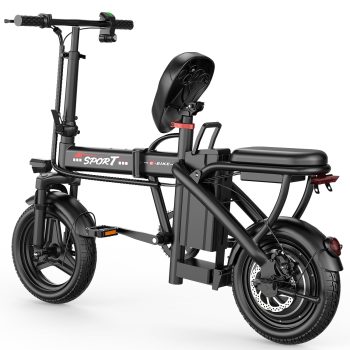 ASKGO 749W Rated Folding Electric Bike,14" EBike for Adults Teens, 48V 10Ah Removable Battery, Max Speed 20Mph&20miles,Ages 14+ class2 UL2849