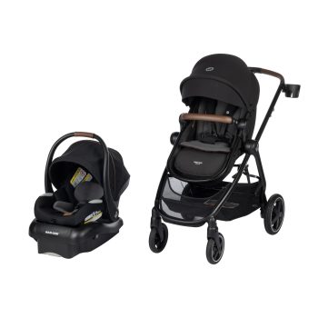 Maxi-Cosi Zelia² Luxe 5-in-1 Modular Travel System, Baby Stroller and Car Seat Combo