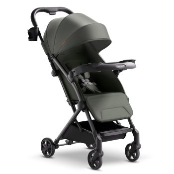 Mompush Lithe V2 Lightweight Stroller with Snack Tray, Newborn Nest Mode, 17.3LB, Unisex