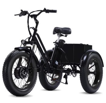 NOMIGO Electric Tricycle for Adults, 500W Motor, 48V 15Ah Battery, 20x4" Fat Tire 3-Wheel Electric Bike, 7-Speed, Rear Basket