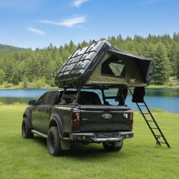 Naturnest Sirius 1 Plus XL Vehicle Roof Top Tent Hard Shell with Skylight Window for SUV Truck Offroad Camping