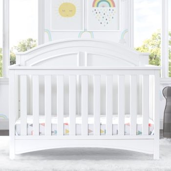 Delta Children Perry 6-in-1 Convertible Crib, Greenguard Gold Certified, Converts to Toddler Bed, Daybed, Sofa Bed & Full-Size Bed with/without Headboard, Fits Standard Crib Mattress