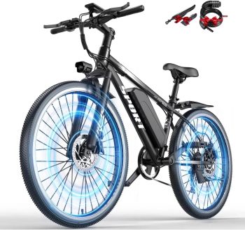 Pikabike Electric Mountain Bike for Adults, 26" E-Mountain Bicycle, 750W Motor 48V 10.4Ah Ebike UL2849 Certified