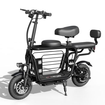 Pro Electric Scooter For Adults, 750W Motor with Pet Basket for Pets & Groceries,18.75MPH 20 Mile Range E-Bike With Seats