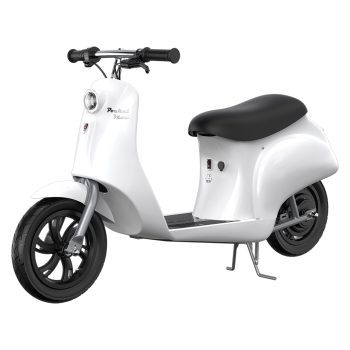 Razor Pocket Mod Miniature Euro-Style Electric Scooter for Ages 8+, Bistro - White