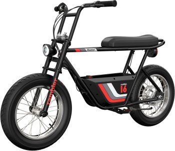 Razor Rambler 16 -, 36V Seated Electric Scooter, up to 15.5 mph, Retro Style Minibike for Adult