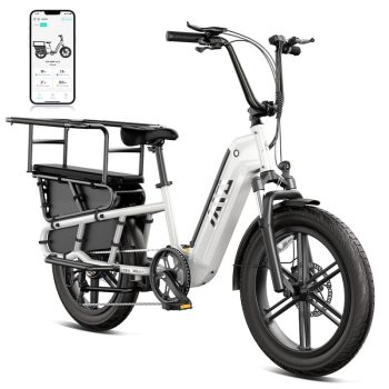 TST Electric Bike, 750W E-Mountain Bike, 48V/15AH Battery, Tested to UL2849 Standard by SGS, 20" Fat Tire Ebike, Class2, 20mph Cargo Ebikes, APP Control