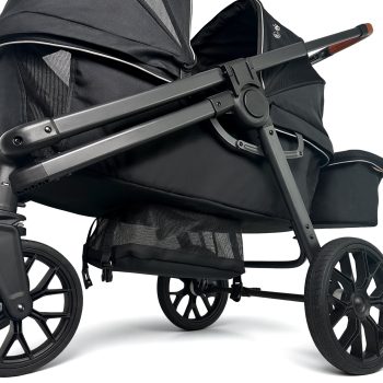 Tandem Wagon Stroller All Terrain 2 Kids Stroller with Canopy Adjustable Handle Snack Tray Cup Holders for Baby Toddler