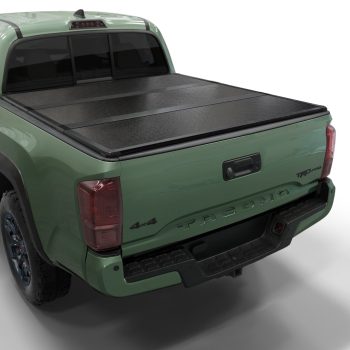 Toptiny Hard Tri-Fold Truck Bed Tonneau Cover Fits 05–15 Toyota Tacoma w/ OE Track System 6'2" Bed waterproof pickup bed topper