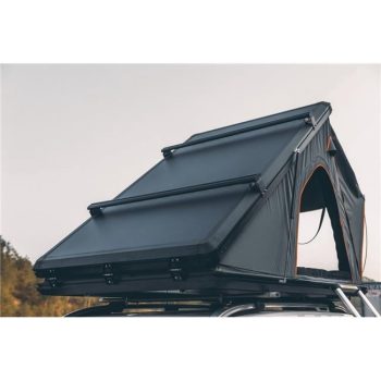 Trustmade Triangle Aluminum Black Hard Shell Grey Rooftop Tent with Roof Rack Scout Plus Series