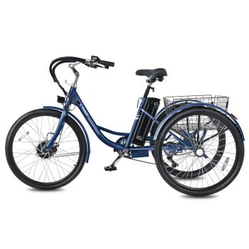 Viribus Electric Tricycle for Adults with 7 Speeds 36V 13Ah Battery 350W Motor UL 2271
