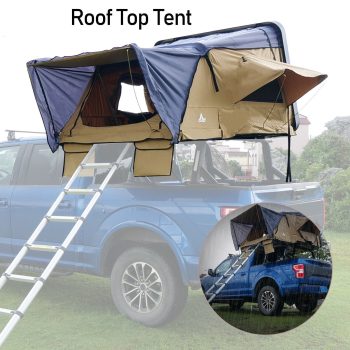 WOLFSTORM Hardshell Rooftop Tent, 2-3 Person, Khaki, Waterproof, 143.3 lbs
