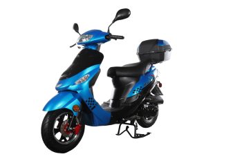 X-Pro Maui 50cc Gas Moped Scooter for Adults – Automatic Transmission with 10" Aluminum Wheels, Electric/Kick Start!