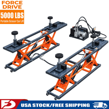 MachPro 5000 LBS Portable Scissor Lift,120V Electric Hydraulic Capacity Auto Lift Jack