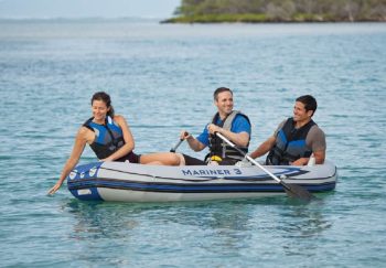 Open Box INTEX Mariner 3 Inflatable Raft River Dinghy Boat & Oars | 68373EP
