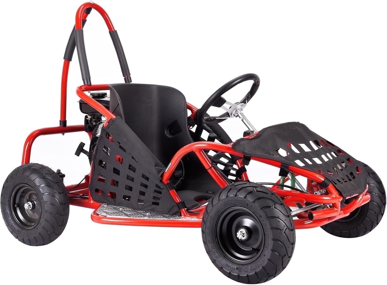 QEASET 1-Seater Electric Go-Kart, Seat Belt,1000W 48V, 13" All-Terrain Tires