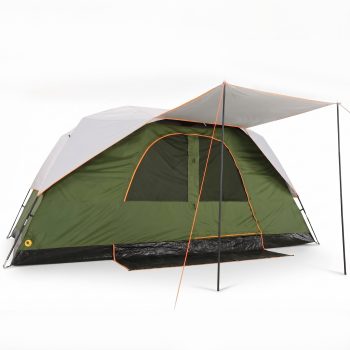 HOTEEL Large Family Camping Tent with Waterproof Rainfly, Spacious Outdoor Tent with Mesh Windows & Storage Pockets, Ideal for Traveling, Hiking & Group Trips