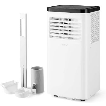 Costway BTU Portable Air Conditioner with Fan and Dehumidifier Remote Control
