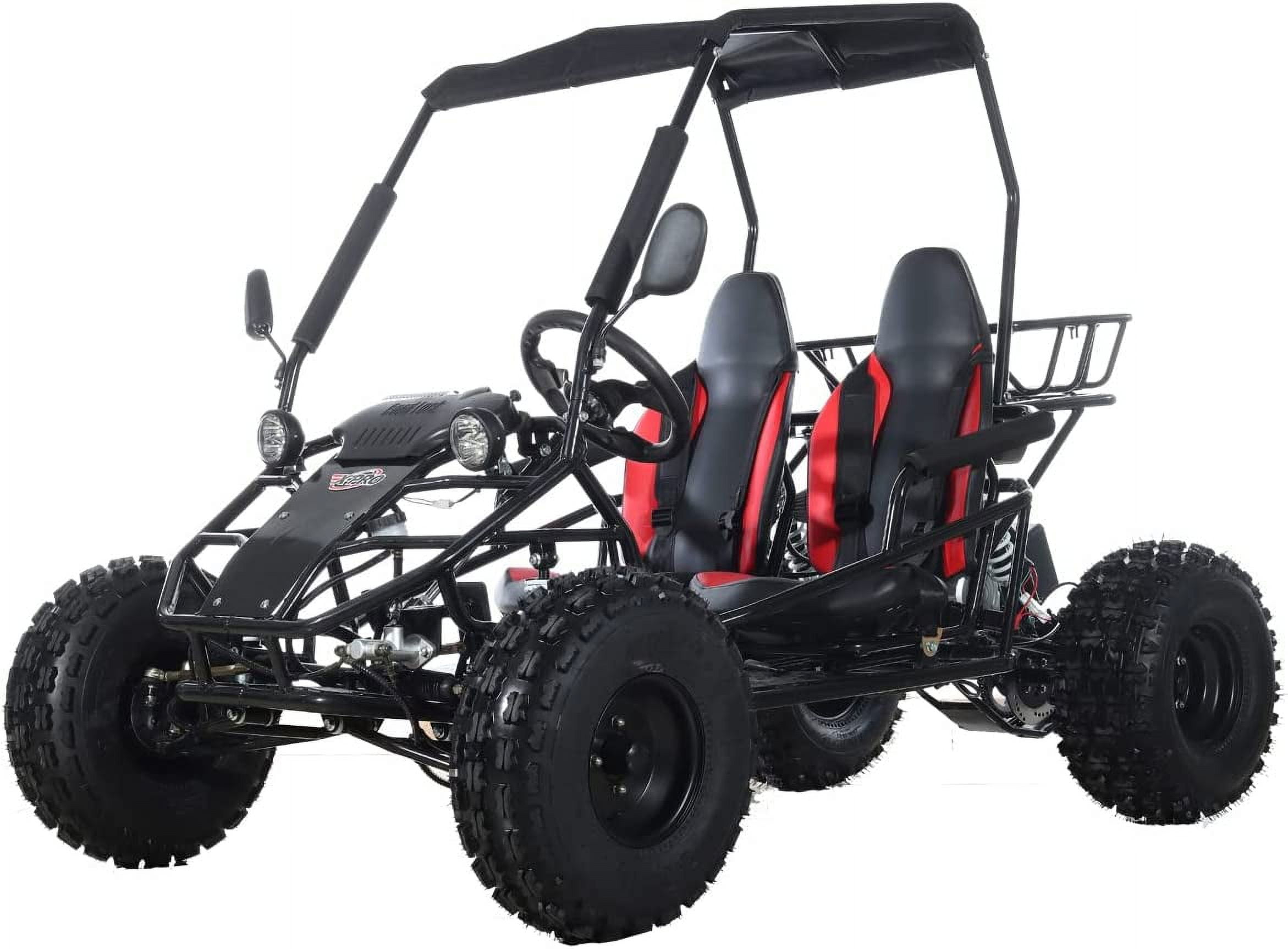 X-Pro New Rover 125cc Gas Powered Go Kart 3 Semi-Automatic Transmission w/Reverse Big 18"/19" Wheels