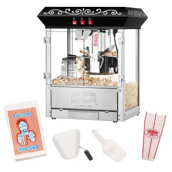 Great Northern 10 oz Perfect Popper Countertop Style Popcorn Machine Black