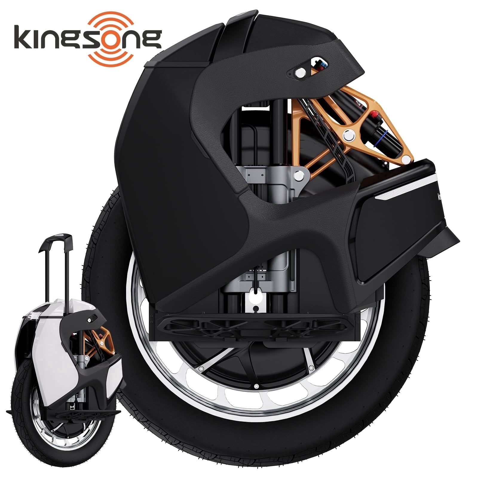 KINGSONG S18PRO+ Electric Unicycle Upgraded 100mm Suspension for Potholes 18 Inch Self-Balancing One Wheel EUC