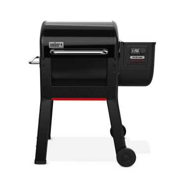 Weber Smoque Pellet Grill, 22 Inch Wood Fired Pellet Smoker with Wifi Capability, Black