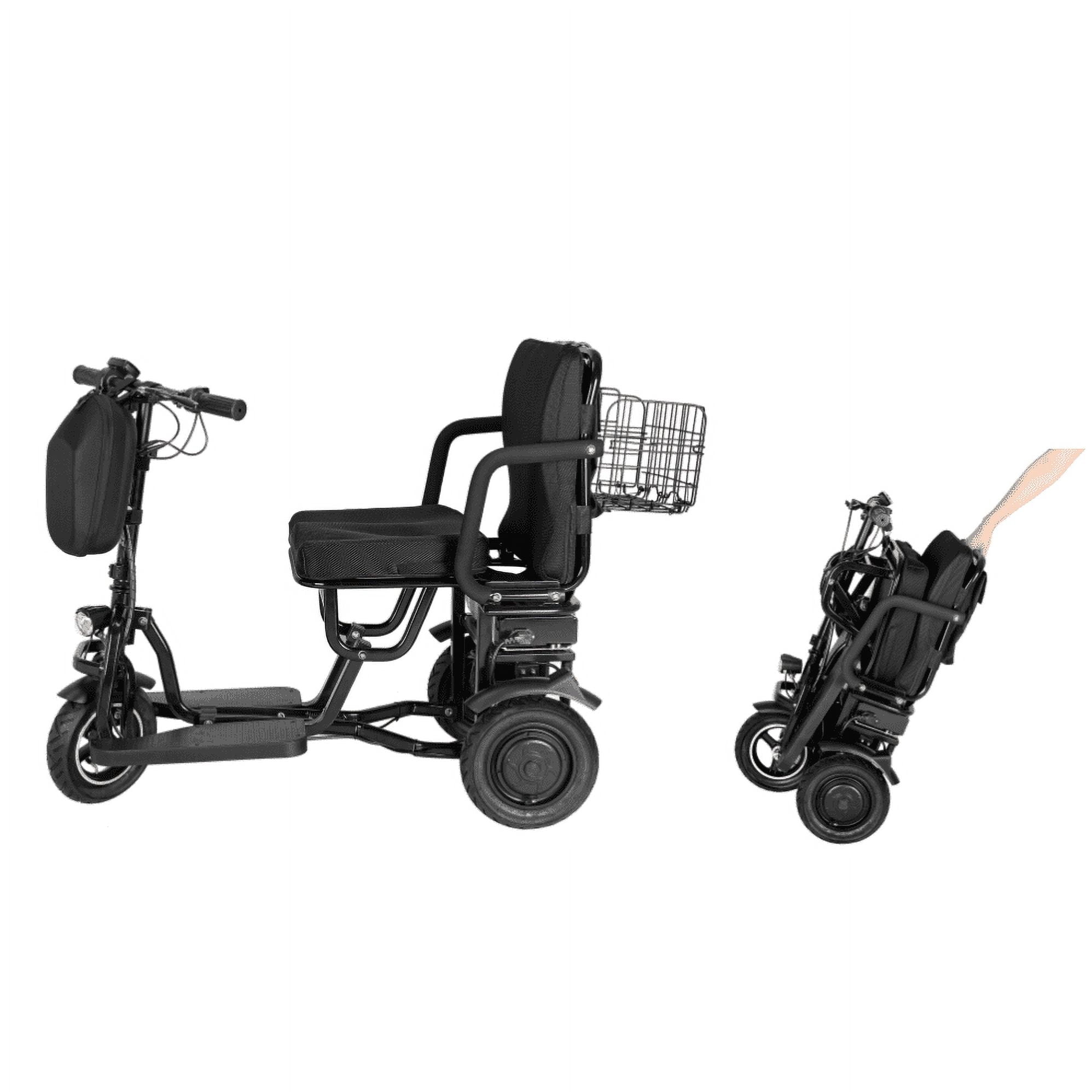 Foldable 3 Wheel Mobility Scooter w Lithium Battery for 300lbs, 700W, 20Miles