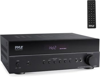 Pyle 5.2 Channel Hi-Fi Home Theater Receiver - 1000W MAX Wireless BT Surround Sound Stereo Amplifier System with 4k Ultra HD Support, MP3/USB/DAC, Ideal for Immersive Home Audio Experience - PT865BT