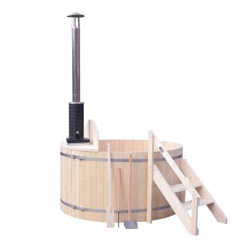 ALEKO PIWSHTUB Wood-Fired 4-5 Person Hot Tub and Ice Bath with Internal Stove Pine