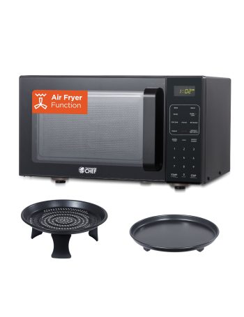 Commercial Chef 5-in-1 Countertop Microwave Air Fryer Combo, 0.9 Cu. Ft. Capacity, Microwave Air Fryer Convection Oven Bake and Roast, 900W, 10 Power Levels, 10.6" Turntable