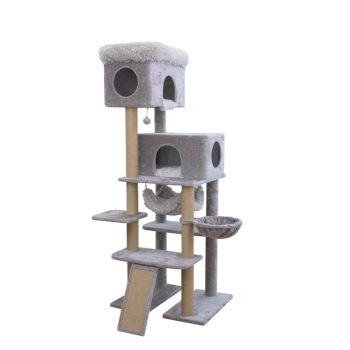 Vibrant Life 7-Level Heavy Duty Cat Tree, Gray, 72"