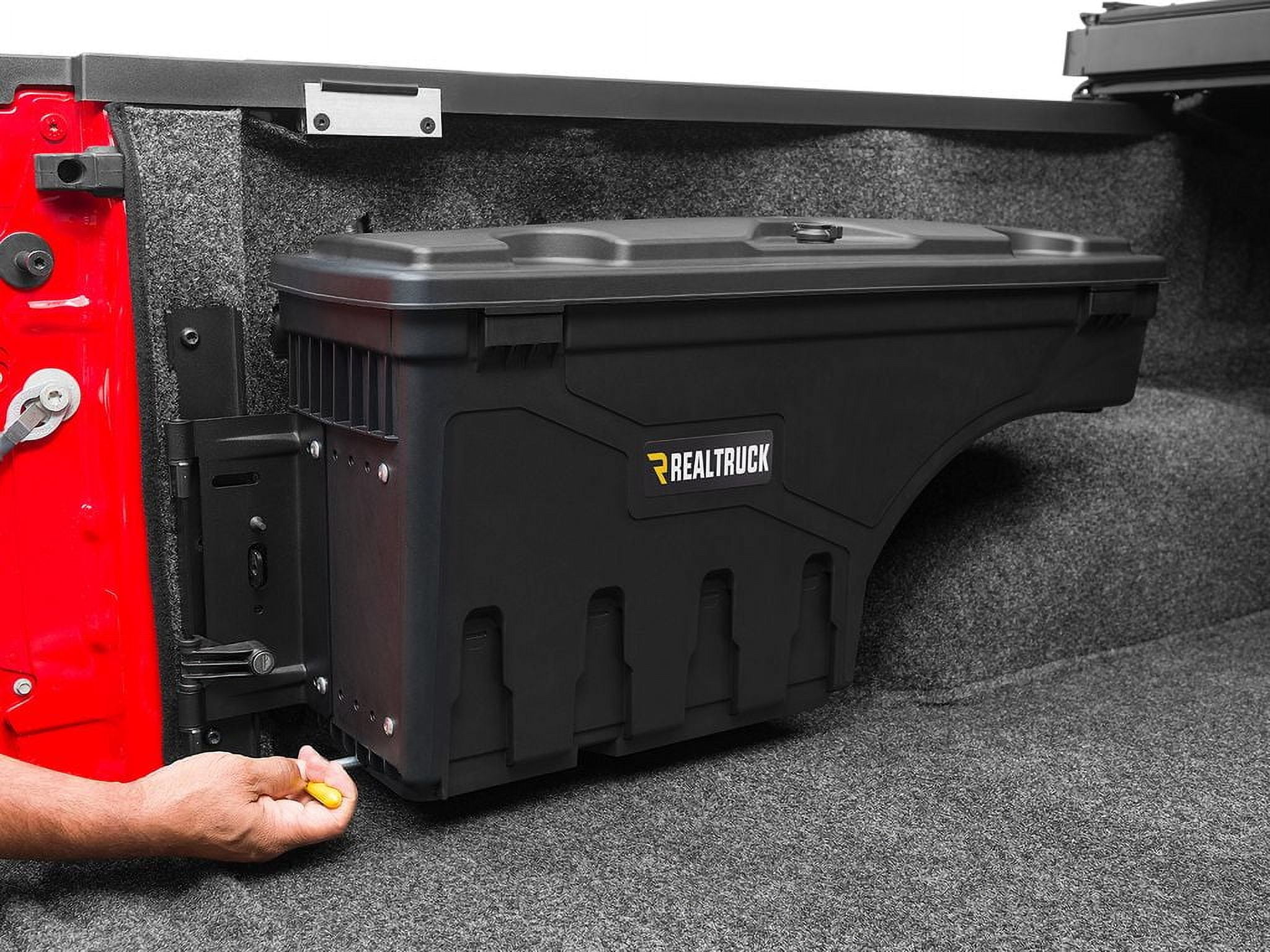 RealTruck UnderCover Swing Case Truck Bed Toolbox Fits 2023-2025 Toyota Tundra (w/o trail edition boxes) Drivers Side