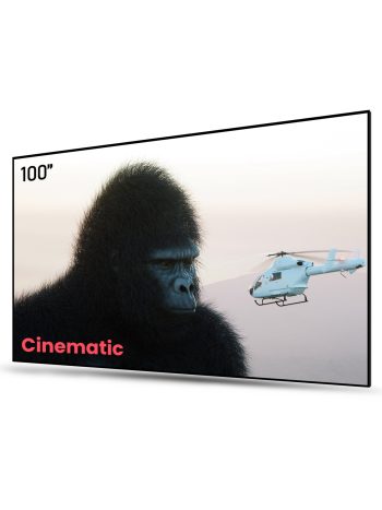 AWOL VISION Ambient Light Rejecting (ALR) Projector Screen for Ultra Short Throw (UST) Projector, 100" Fixed Frame