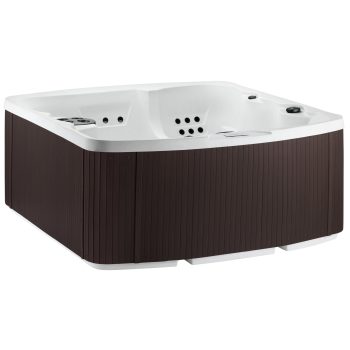 Lifesmart LS550 Plus Hot Tub - 5 Person, 65- Jet, 220-Volt Spa Sea Salt/ Espresso