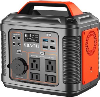 Portable P302 296Wh Lithium Battery Generator Solar for Camping RV Home