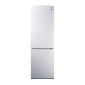 Summit 24 Inch Refrigerator, Bottom Mount Freezer, 10.5 cu.ft. Capacity, White - FFBF1030W