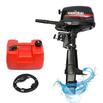 Outboard Motor, 6.5HP 4-Stroke Boat Engine Motor with CDI Water Cooling System