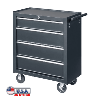 Tcbosik 4-Drawer Tool Chest with Wheels & Lock, Rolling Tool Box, Metal Storage Cabinet for Garage, Warehouse & Repair Shop