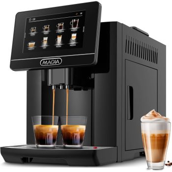 Magia Super Automatic Coffee Espresso Machine Espresso Coffee Maker 1800ml by Zulay Kitchen - Silver