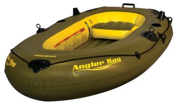 Airhead Angler Bay 3 Person Lightweight & Portable Inflatable Fishing Boat