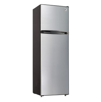 Arctic Chef 10 Cu. ft. Top-Freezer Refrigerator, 2-Door Apartment-Size Fridge, Platinum