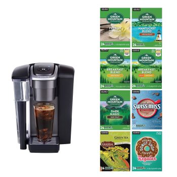 Keurig K-1550 Bundle Commercial Single Serve Coffee Maker with 190 K-Cup Pods Black (5000341033)