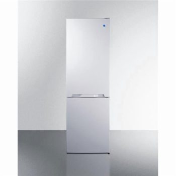 Summit FFBF121W Summit 24' Bottom Freezer Refrigerator, Counter Depth Refrigerator- Freezer, Energy Star, White - FFBF121W (Right Hand Door)