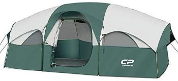 CAMPROS 8 Person Camping Tent Outdoor Weather Resistant Family Tent Divided Curtain for Separated Room