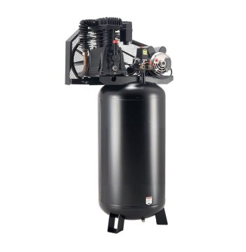 60 Gallon Air Compressor, 5HP 12 SCFM Oil-Lubricated - Industrial Grade, 230V, 145 PSI Max - for Workshop & Manufacturing