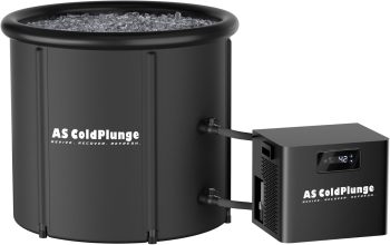 Ice Bath Chiller & Cold Plunge Tub Kit, 1/3HP Cold Plunge Chiller with Built-in Pump & Filter, XL 100 Gal Ice Pod, Cold Plunge Tub with Water Chiller for Cold Therapy Recovery