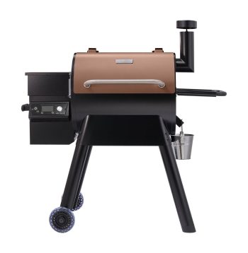 Wood Pellet Grill Smoker, 575 Sq.in BBQ Grill, Electric Outdoor Smoker for Camping, Portable Wood Pellet Grill with Meat Probe, Temperature Control