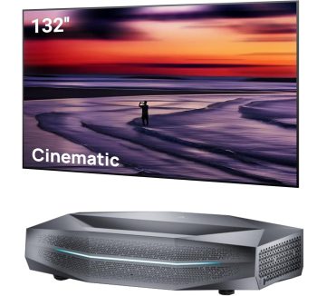 AWOL Aetherion Max 4K 3D ultra short throw projector & 132" Cinematic Screen Bundle