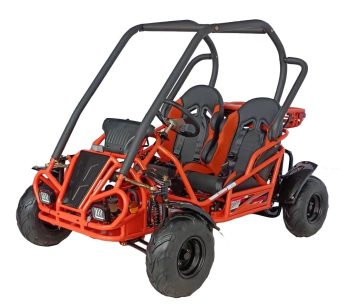 HHH Limited Edition 125cc Go Kart GKT125-9 Big Gokart with 3 Speed, 2 Seats, Large Size Kart for Youth (Factory Packaged) (Orange)