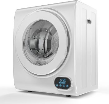 ROVSUN Portable Clothes Dryer 10 lbs 110V White Electric Dryer Tumble